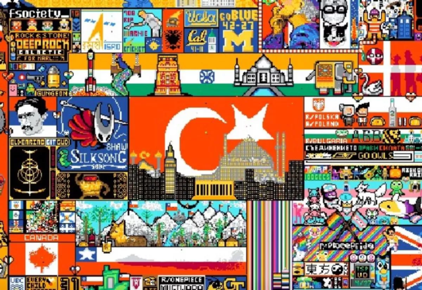 Milyonlarca İnsanın Ortaya Çıkardığı Eser Satılıyor: r/place NFT olacak